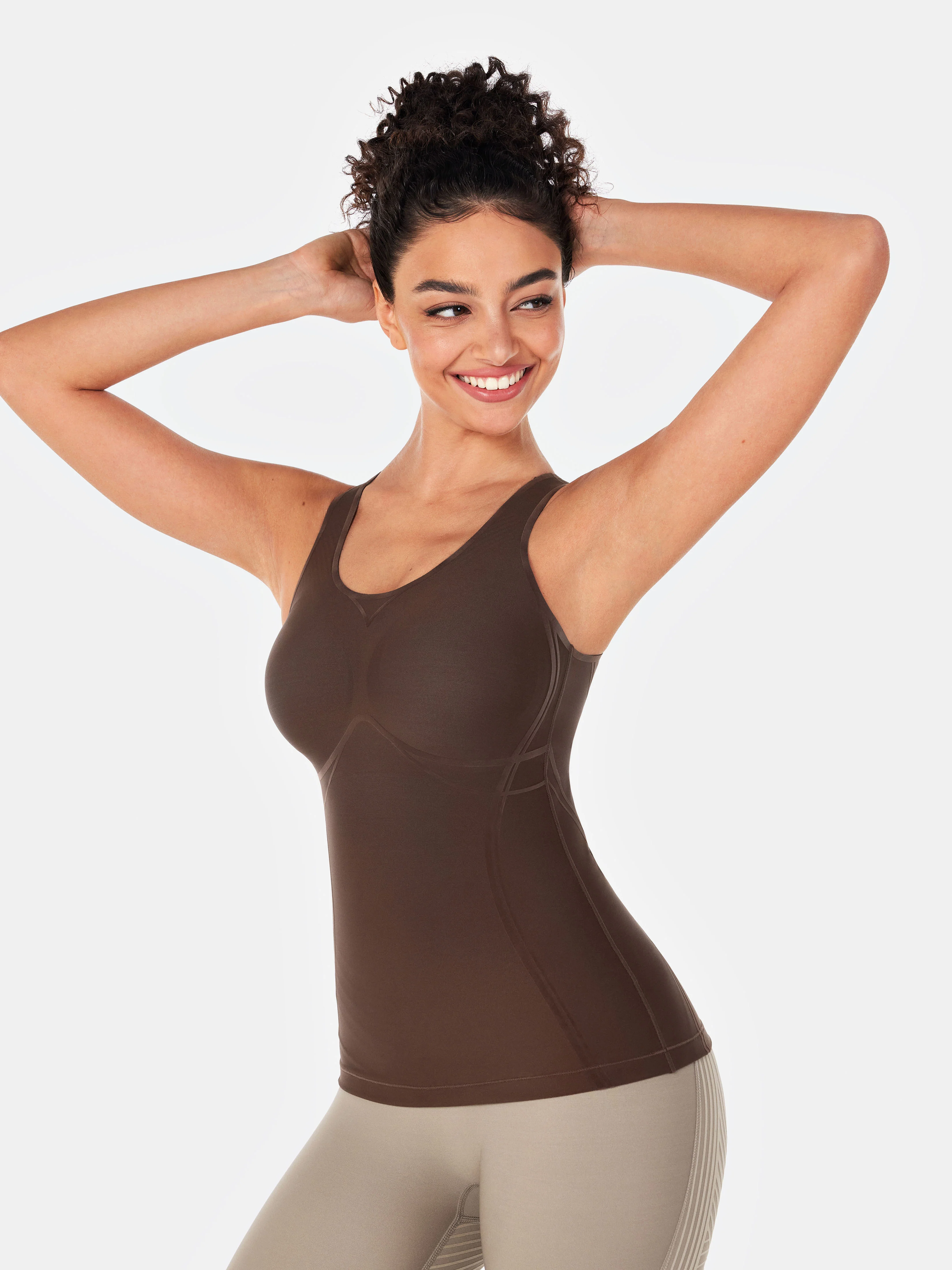Body Sculpt Long Bra Tank, A-D Cups - Image 8
