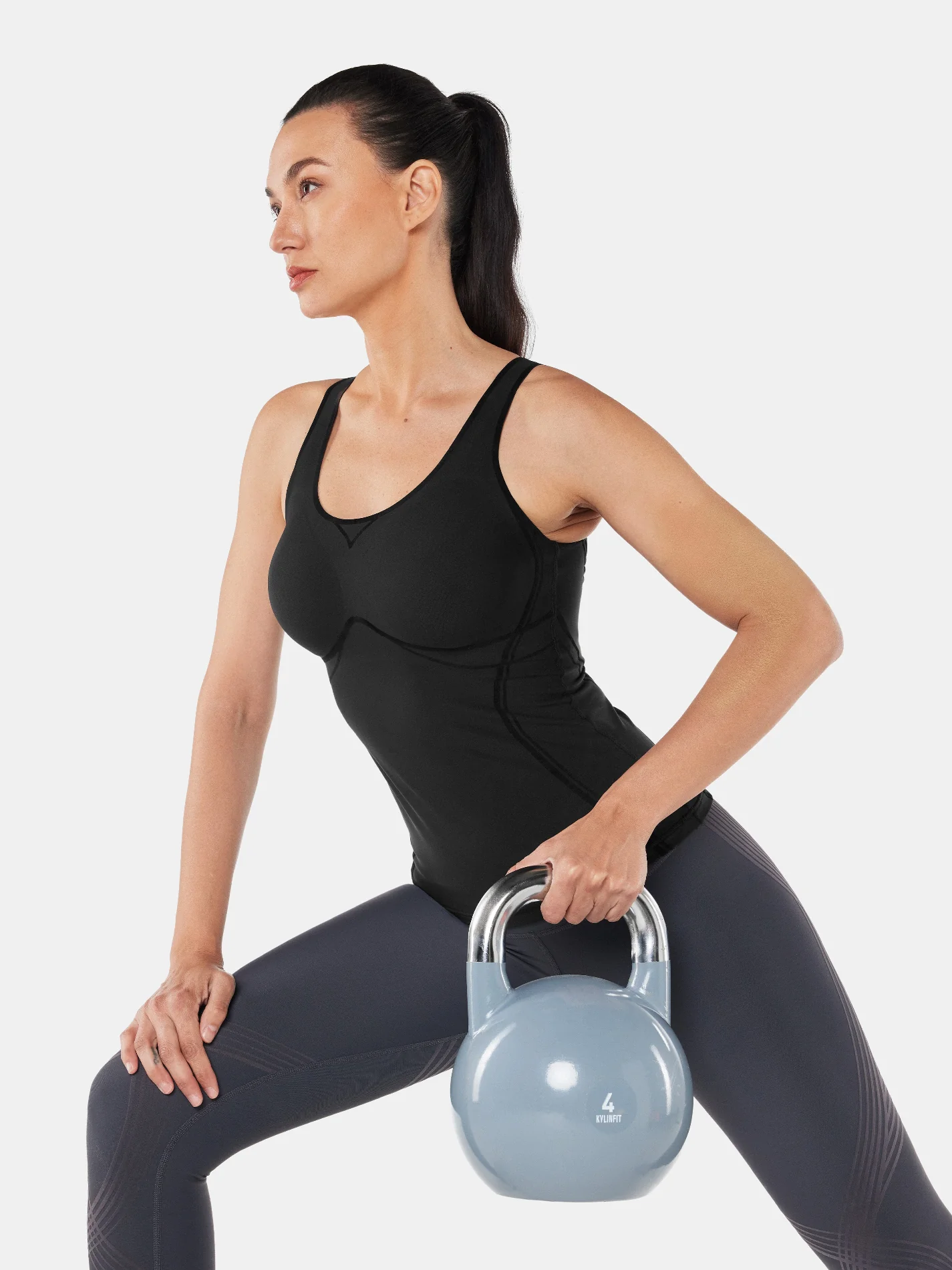 Body Sculpt Long Bra Tank, A-D Cups - Image 10