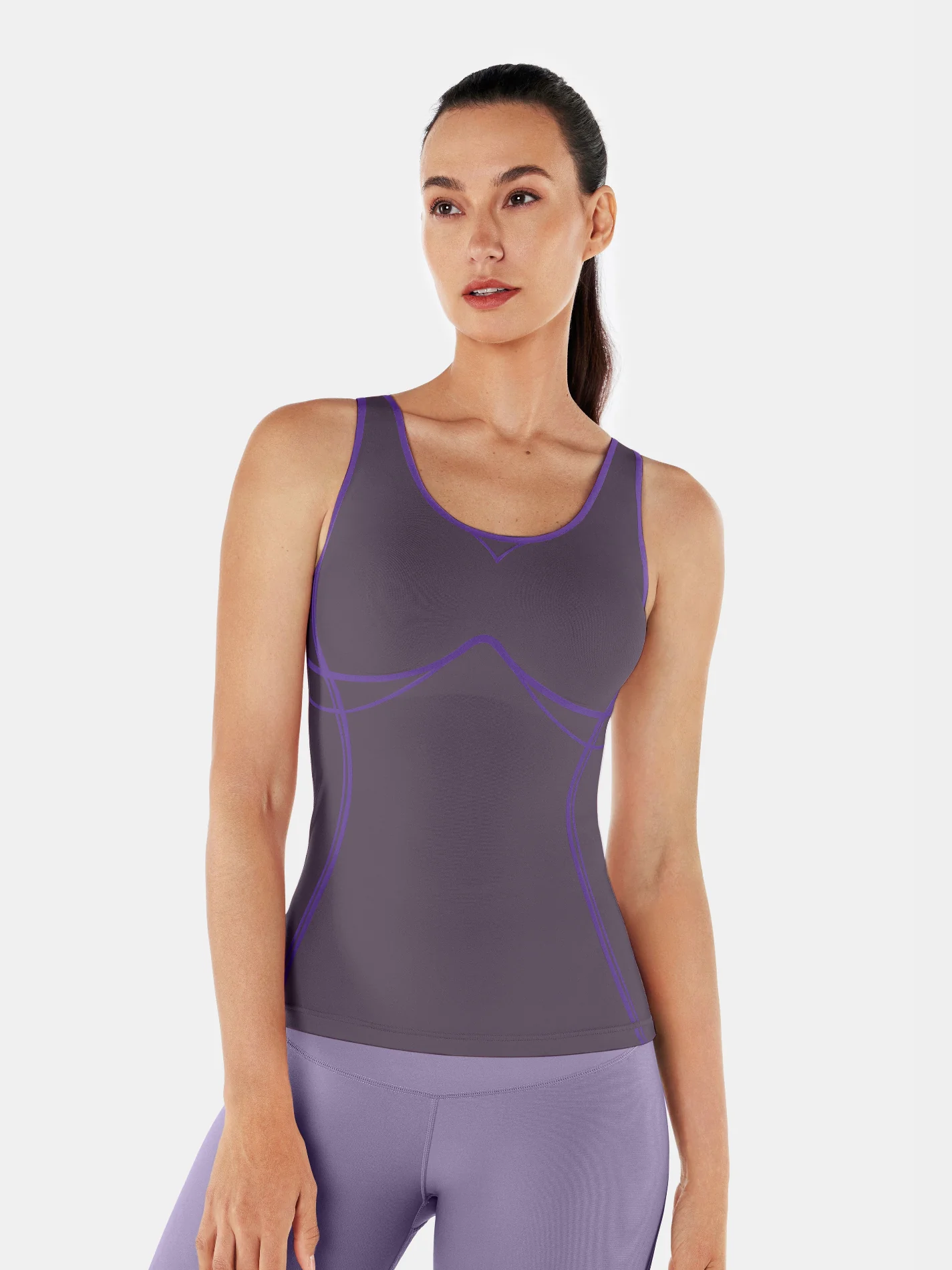 Body Sculpt Long Bra Tank, A-D Cups - Image 3