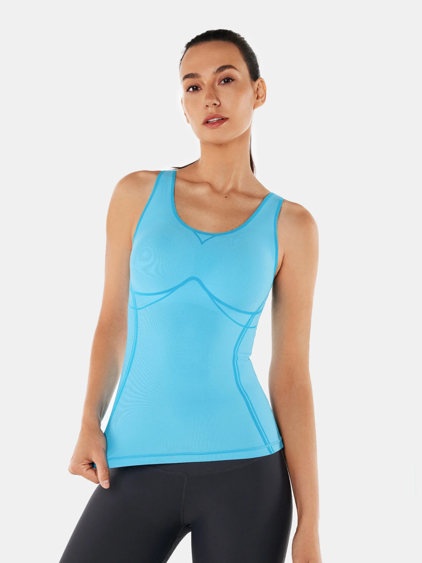 Body Sculpt Long Bra Tank, A-D Cups - Image 48