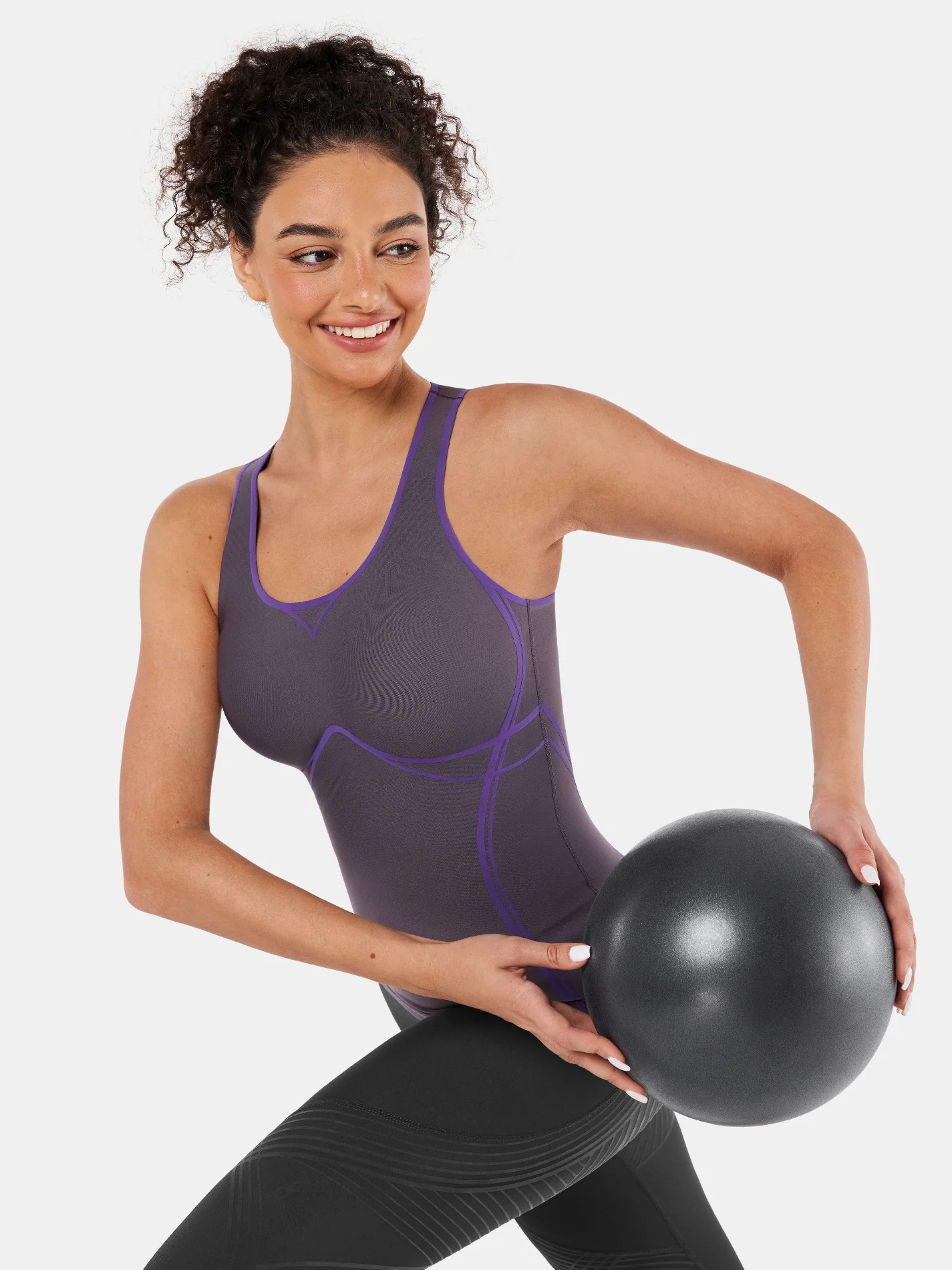 Body Sculpt Long Bra Tank, A-D Cups - Image 54