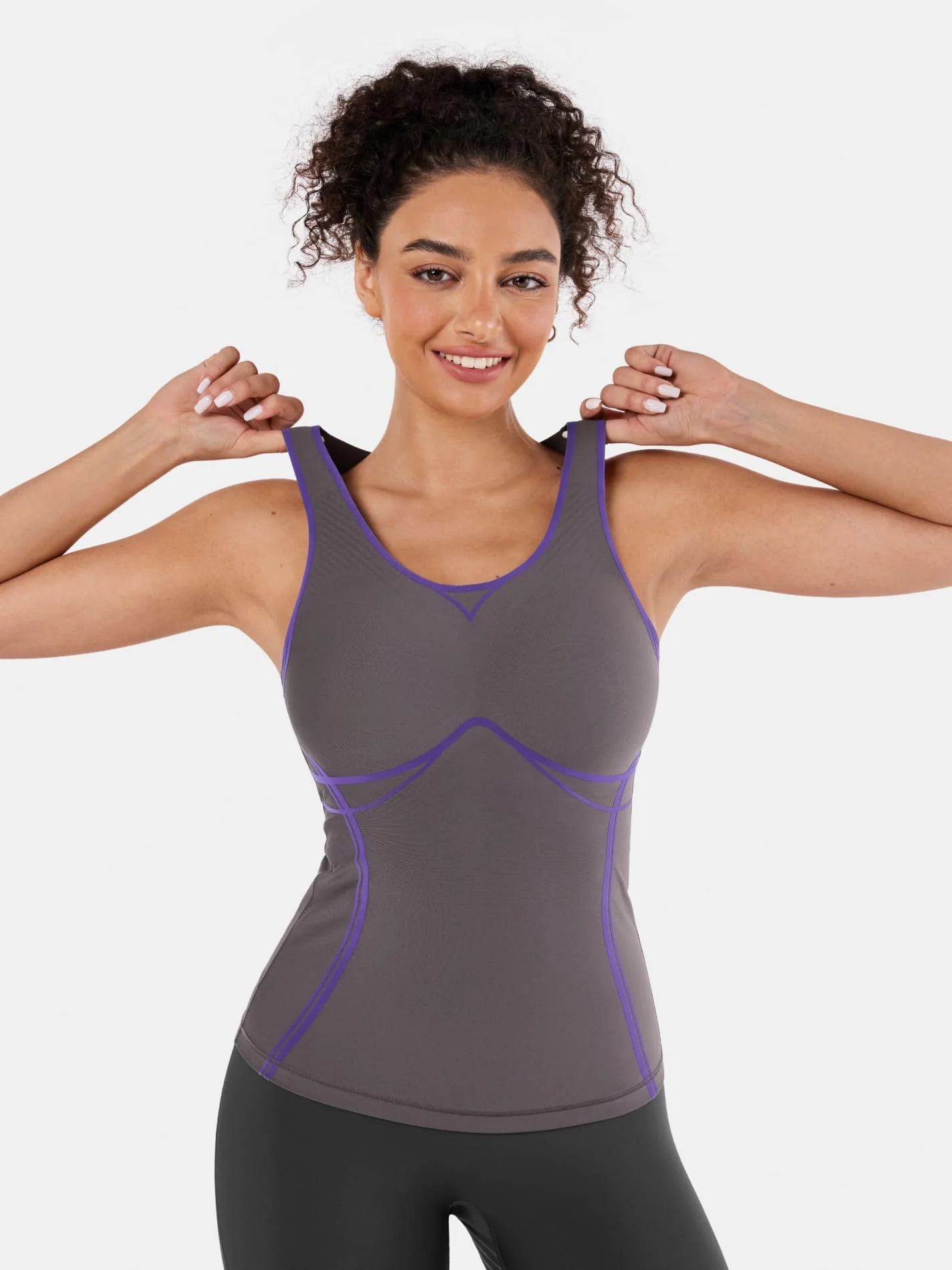 Body Sculpt Long Bra Tank, A-D Cups - Image 62