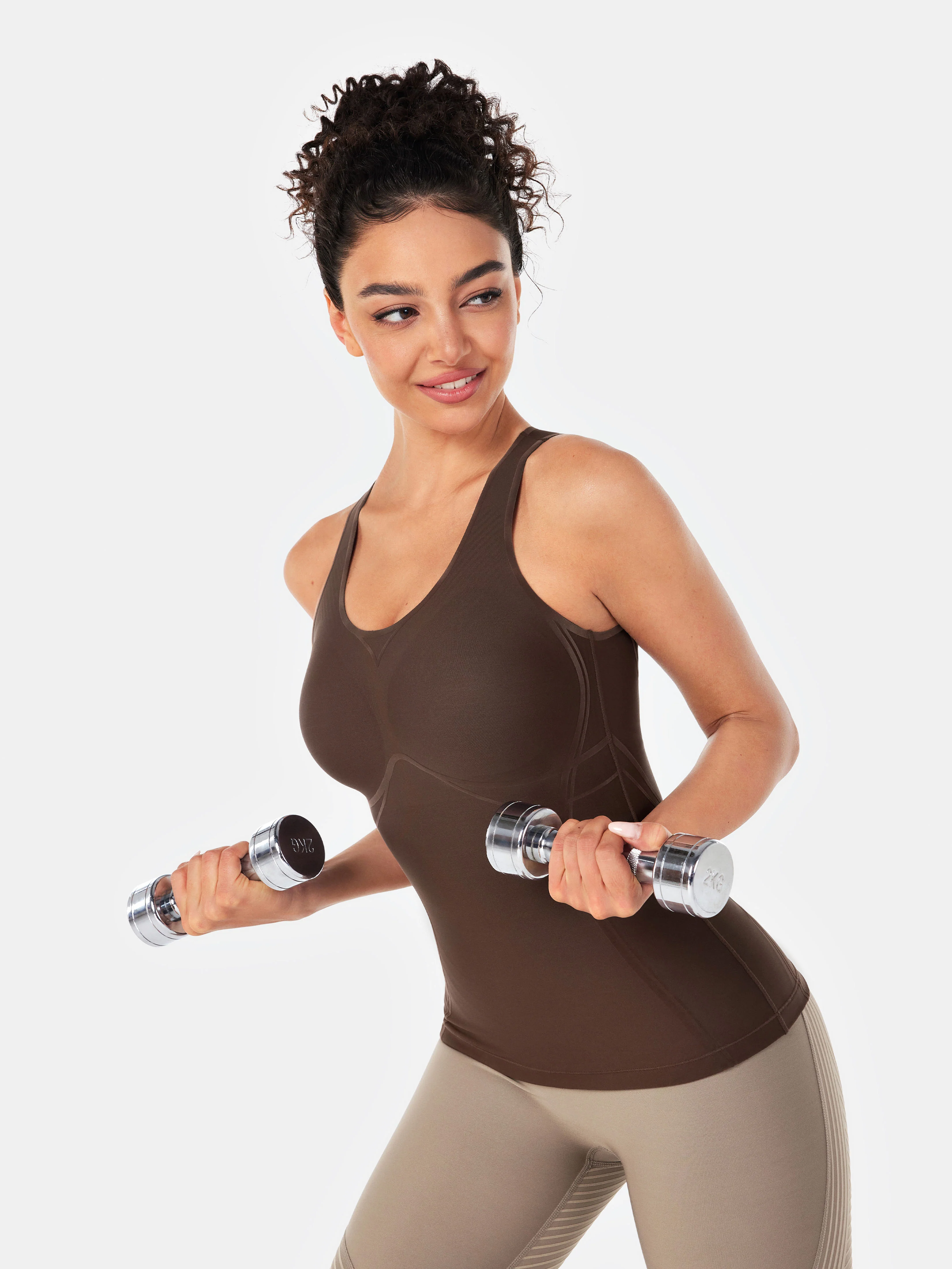 Body Sculpt Long Bra Tank, A-D Cups - Image 71