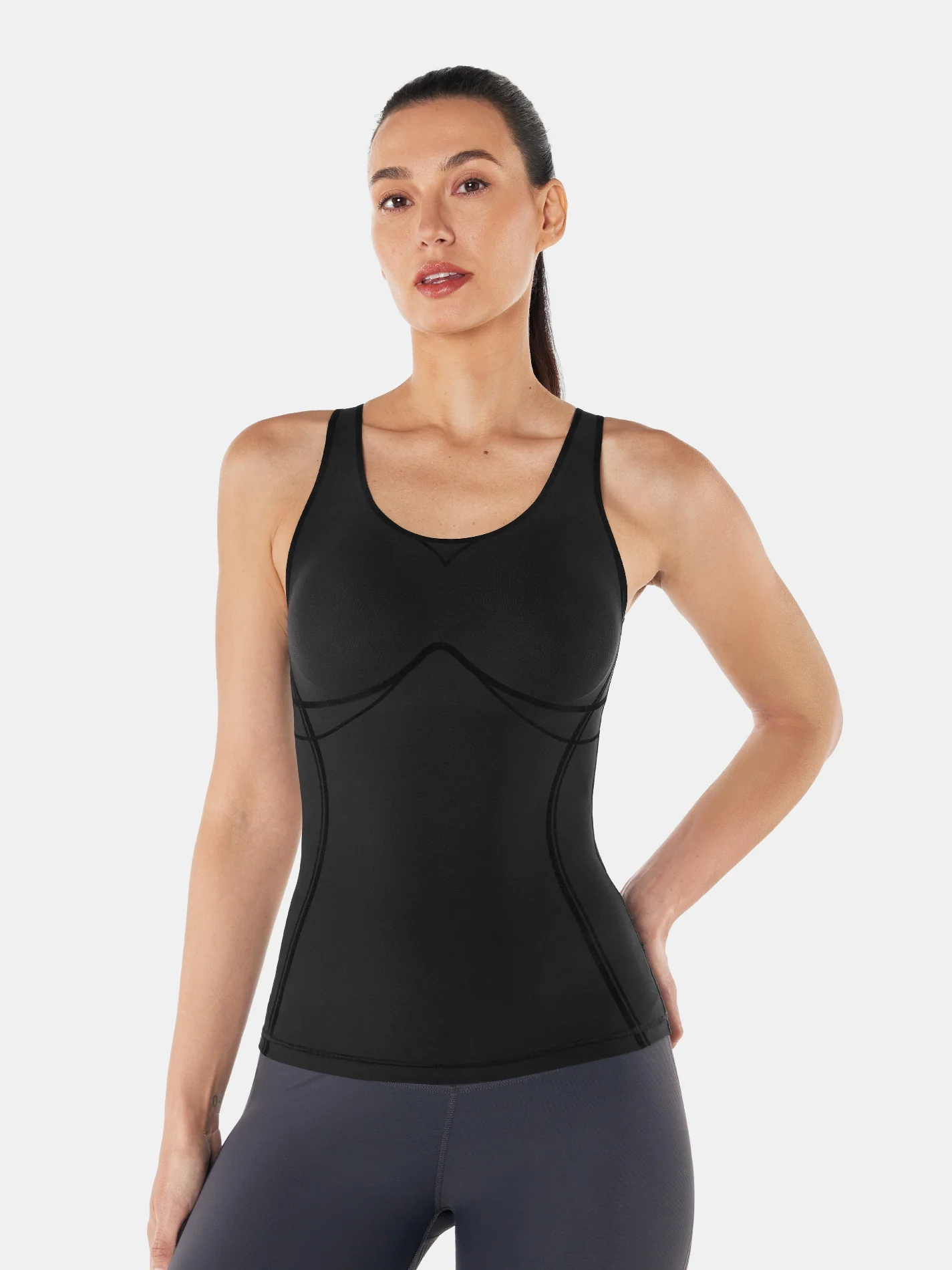 Body Sculpt Long Bra Tank, A-D Cups - Image 5
