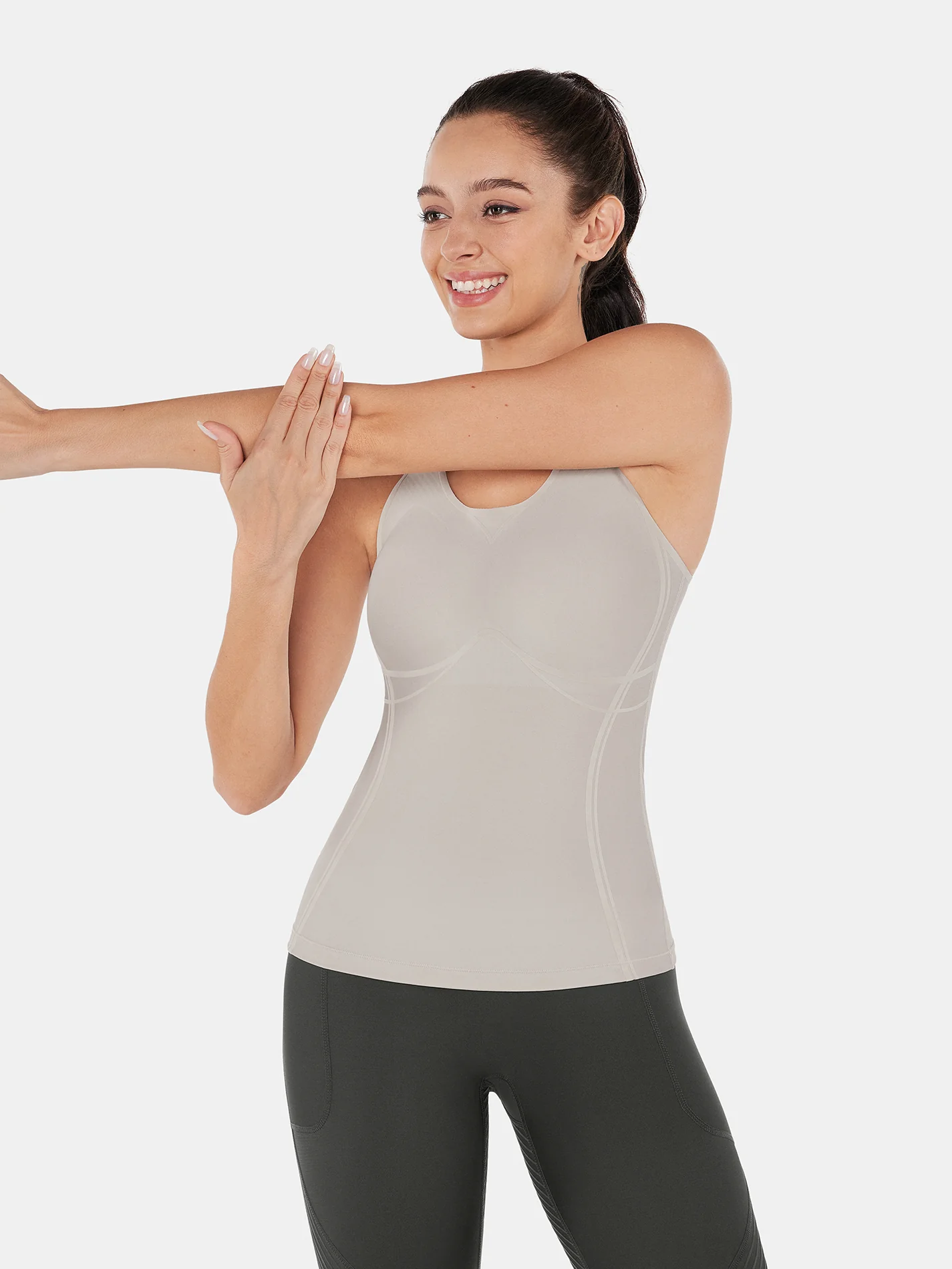 Body Sculpt Long Bra Tank, A-D Cups - Image 80