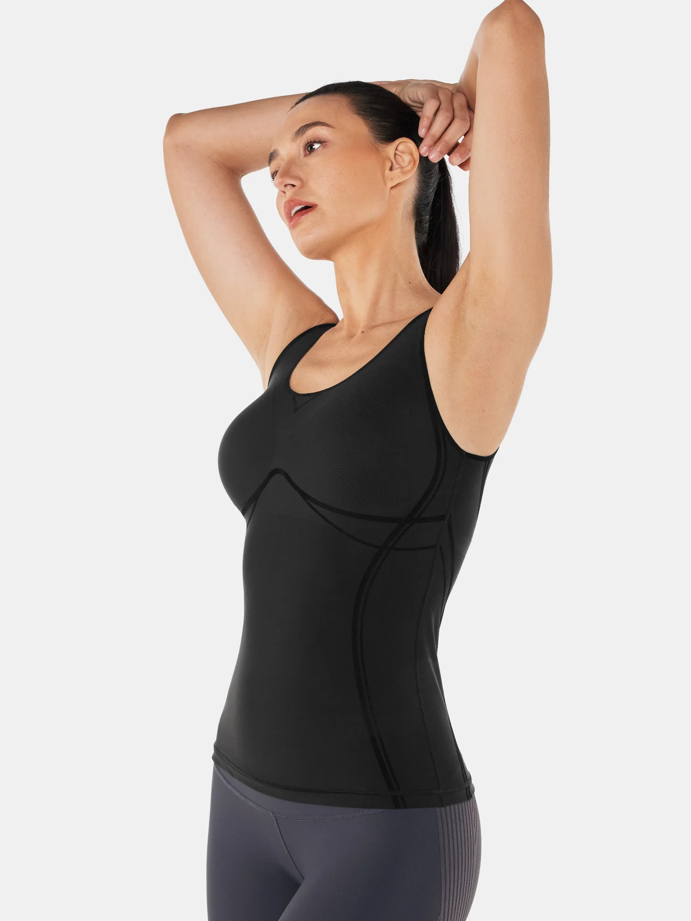 Body Sculpt Long Bra Tank, A-D Cups - Image 6