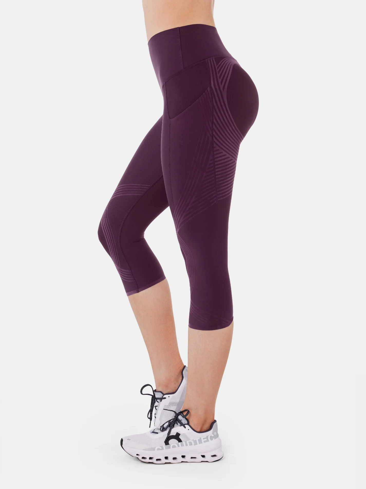 Body Sculpt Side Pocket Capri Leggings - Image 4
