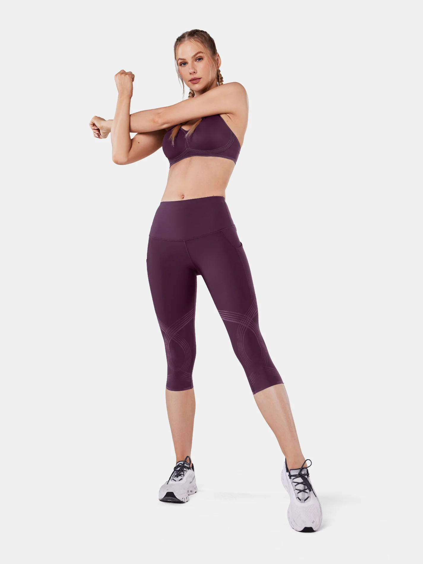 Body Sculpt Side Pocket Capri Leggings - Image 6